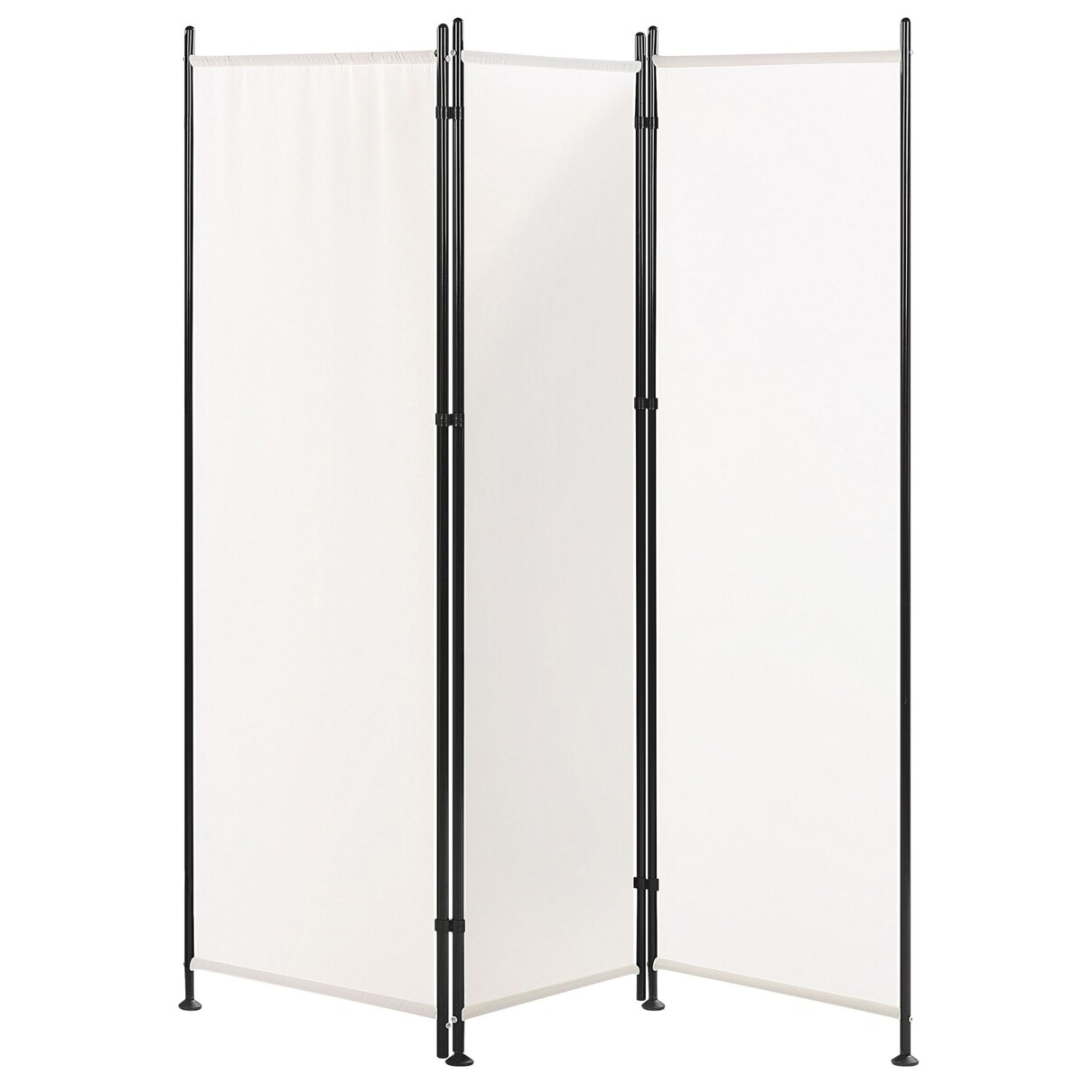 3-panelowy składany parawan pokojowy 160 x 170 cm biały NARNI