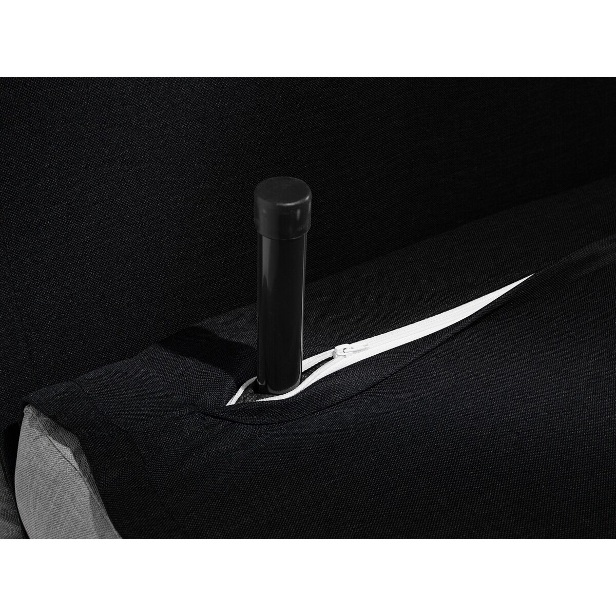 Sofa rozkładana czarna FARRIS