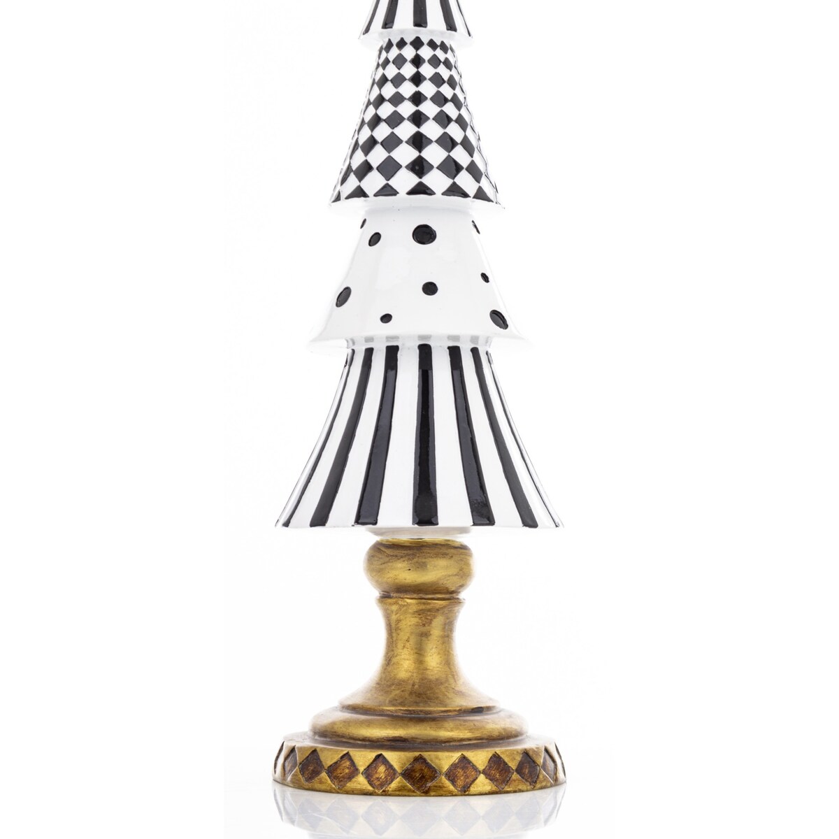 Choinka czarno-biała POP-ART 44,5x12x12 cm.