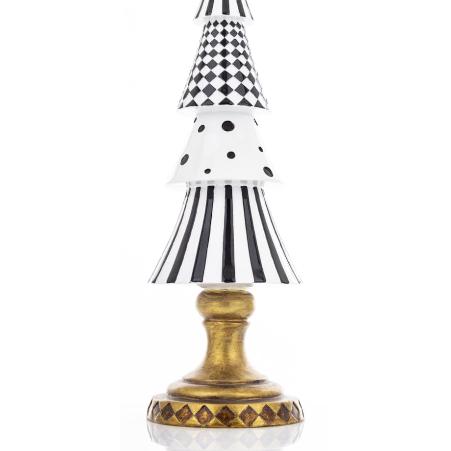 Choinka czarno-biała POP-ART 44,5x12x12 cm.