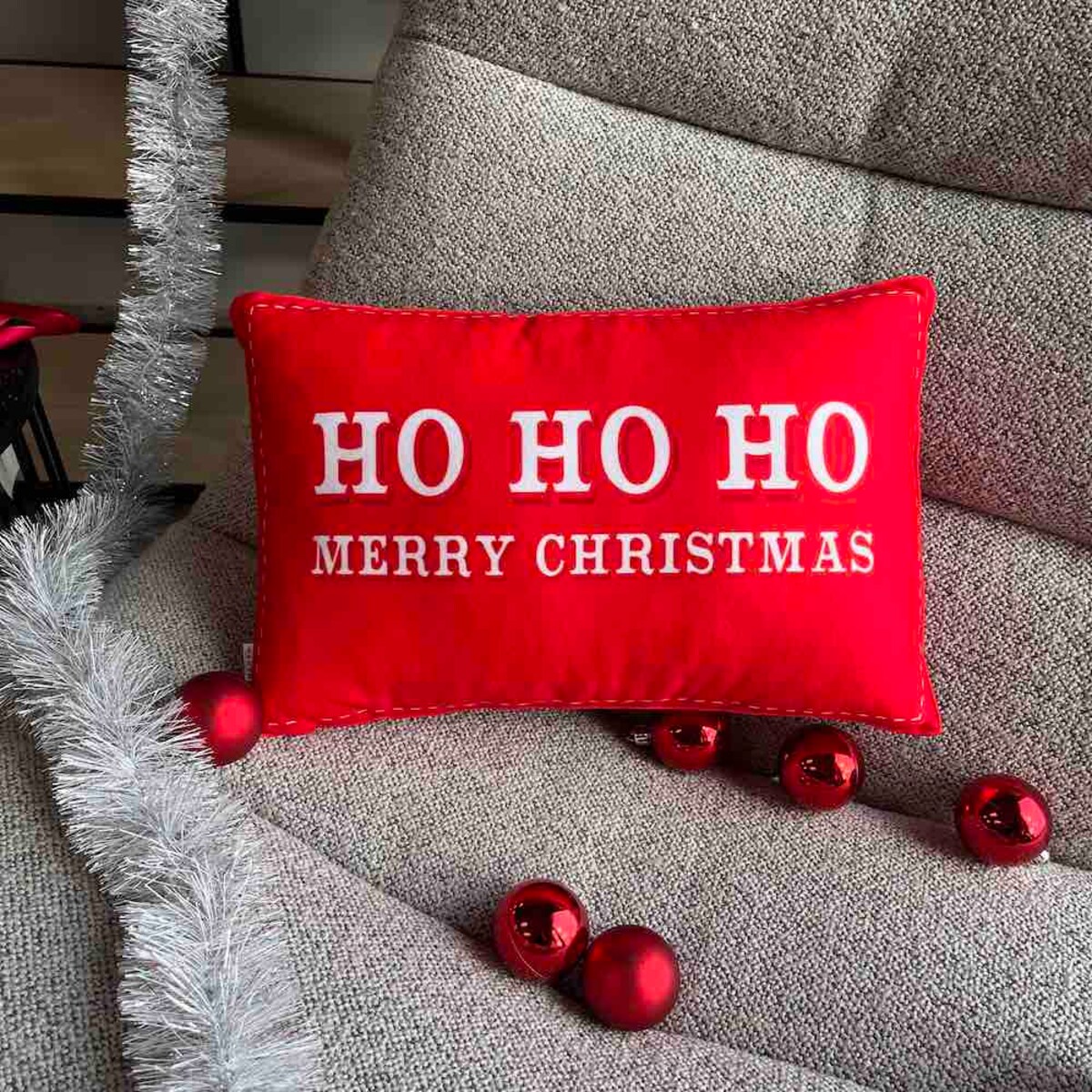 Poduszka świąteczna HO HO HO Merry Christmas