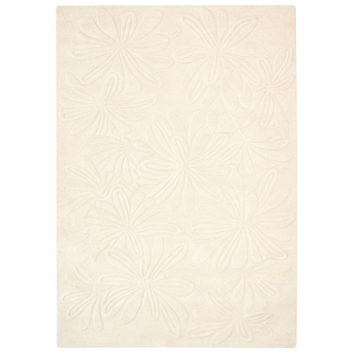 Dywan CHENNAI Jasnobeżowy 160 x 230 cm Wełna