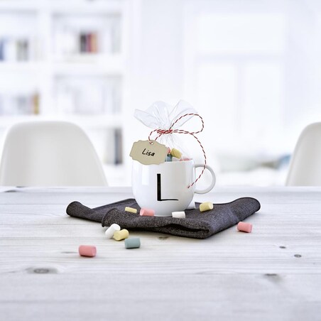 Kubek z literą L Letters, 330 ml, Villeroy & Boch