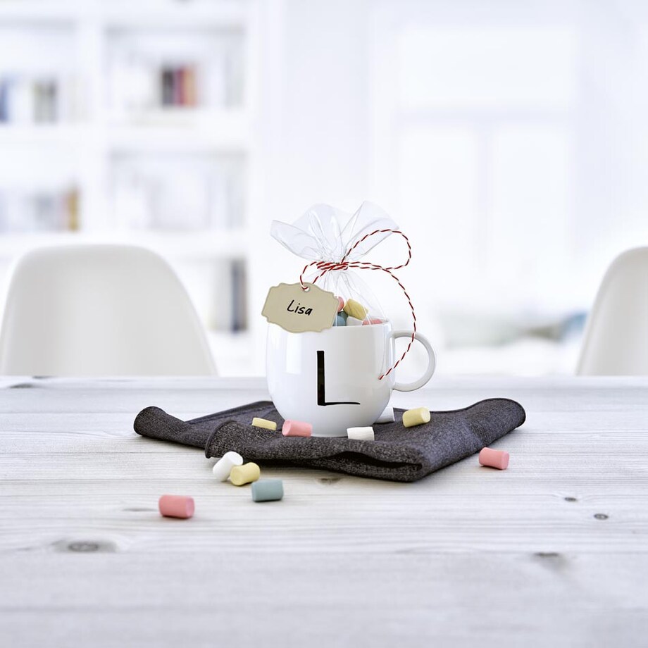 Kubek z literą L Letters, 330 ml, Villeroy & Boch