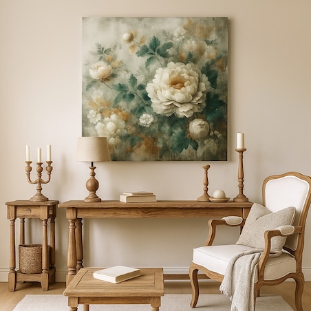 Obraz Canvas Peonia 70cm x 70cm