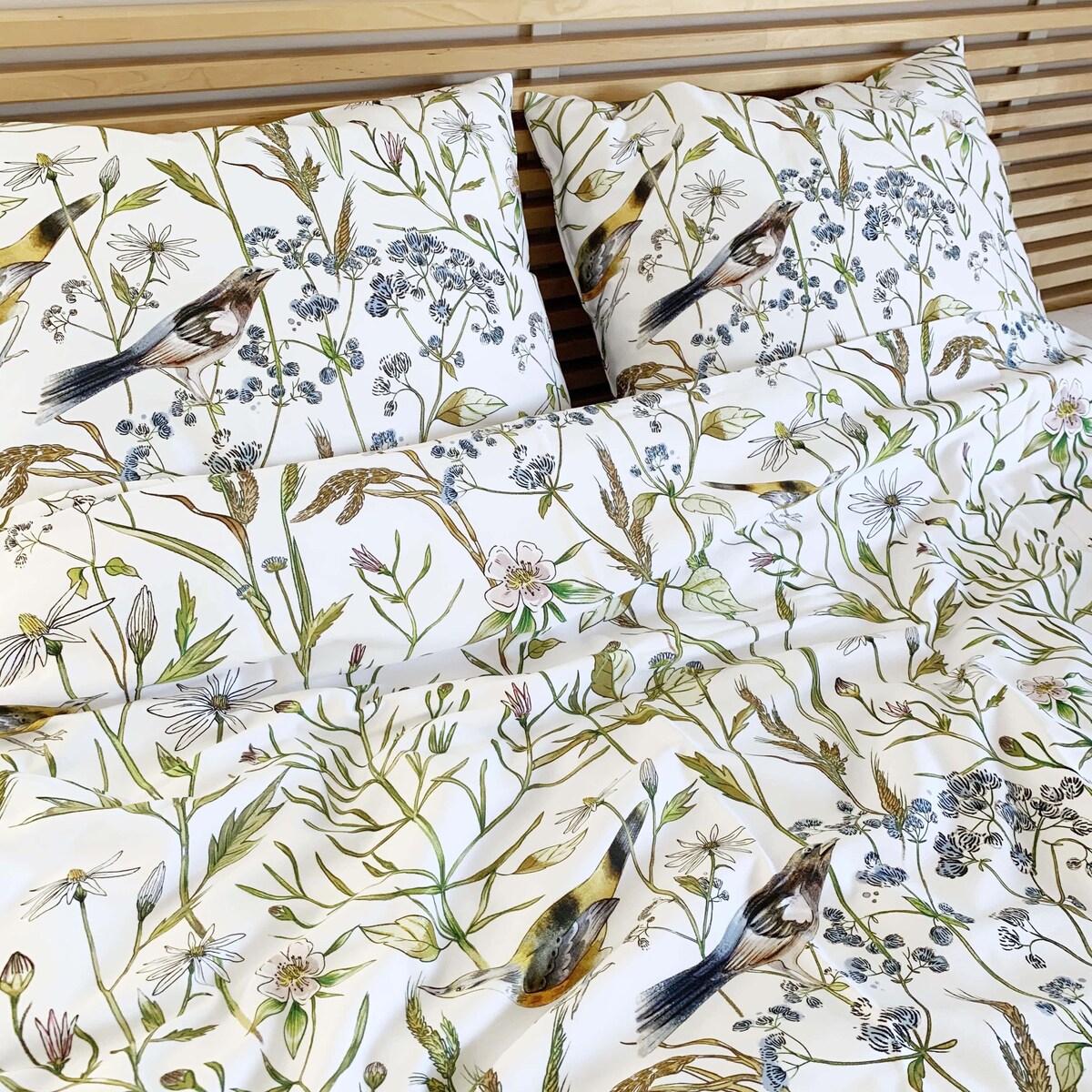 Pościel Ptasie radio 200/200 + 2 x 70/80 cm