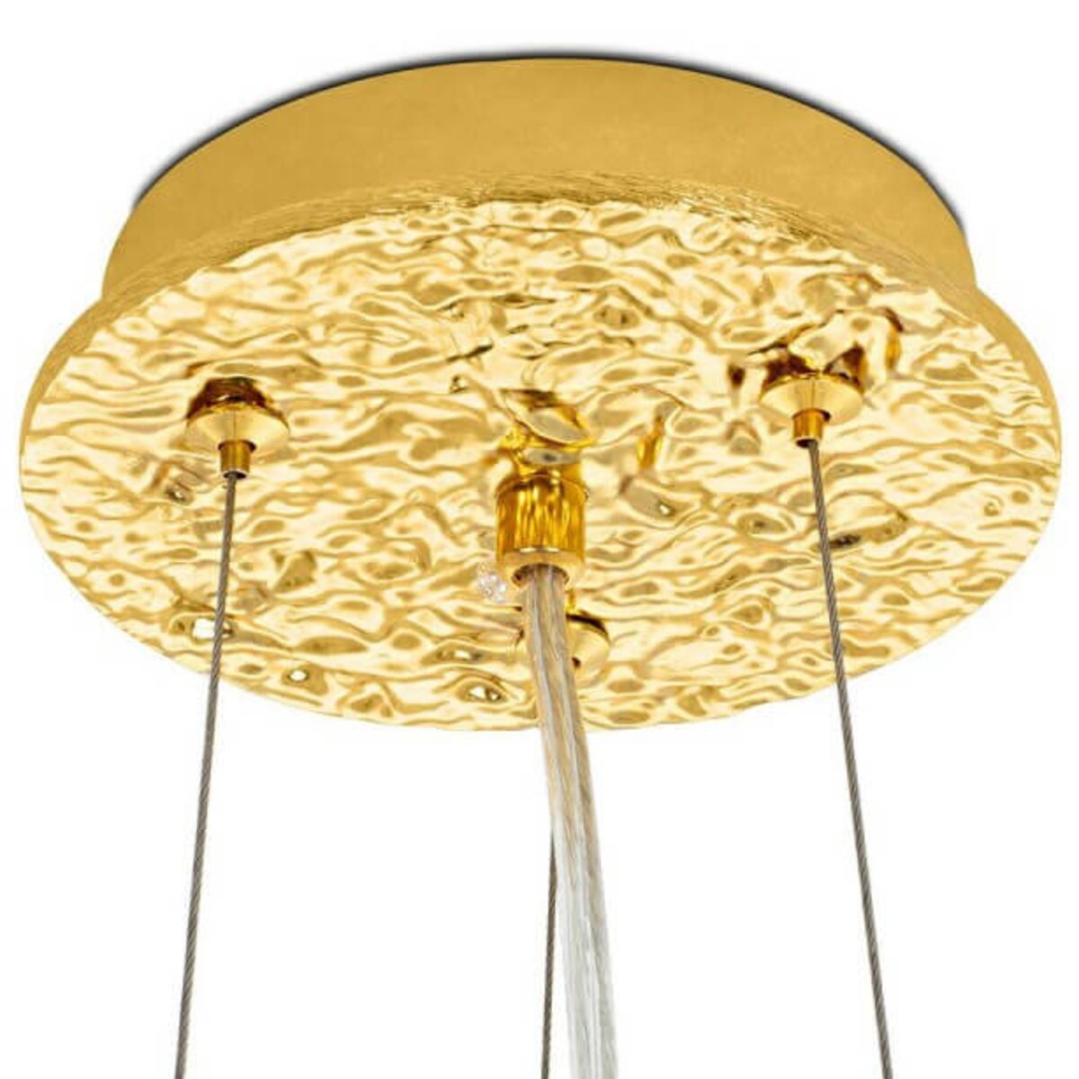 Designerska lampa wisząca Riviera MSE010100391 Moosee glamour kryształowa złota biała