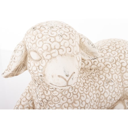 Dekoracja - figurka cementowa OWIECZKA 20,5x32x13 cm leżąca