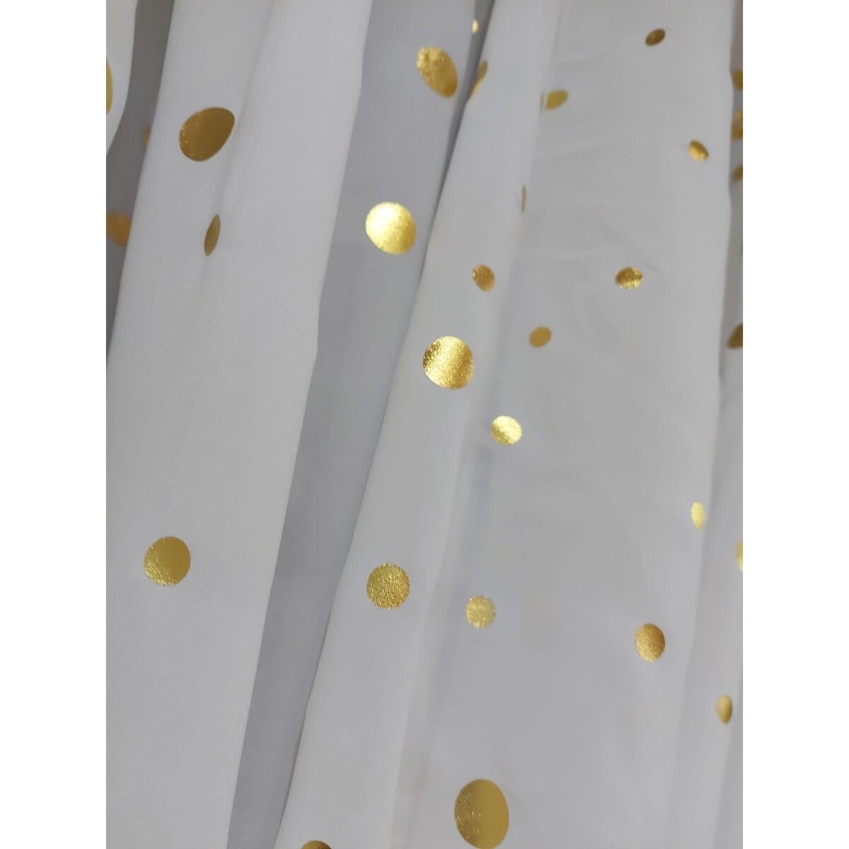 Firana gotowa złote akcenty 400x250 cm