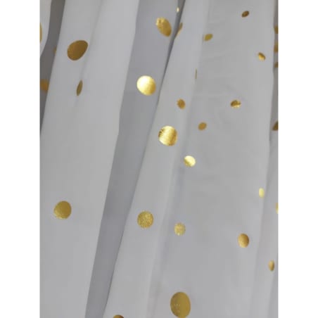 Firana gotowa złote akcenty 400x250 cm