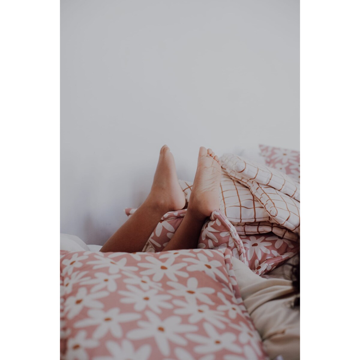 POŚCIEL BAWEŁNIANA Z WYPEŁNIENIEM BLUSH DAISIES - XXL