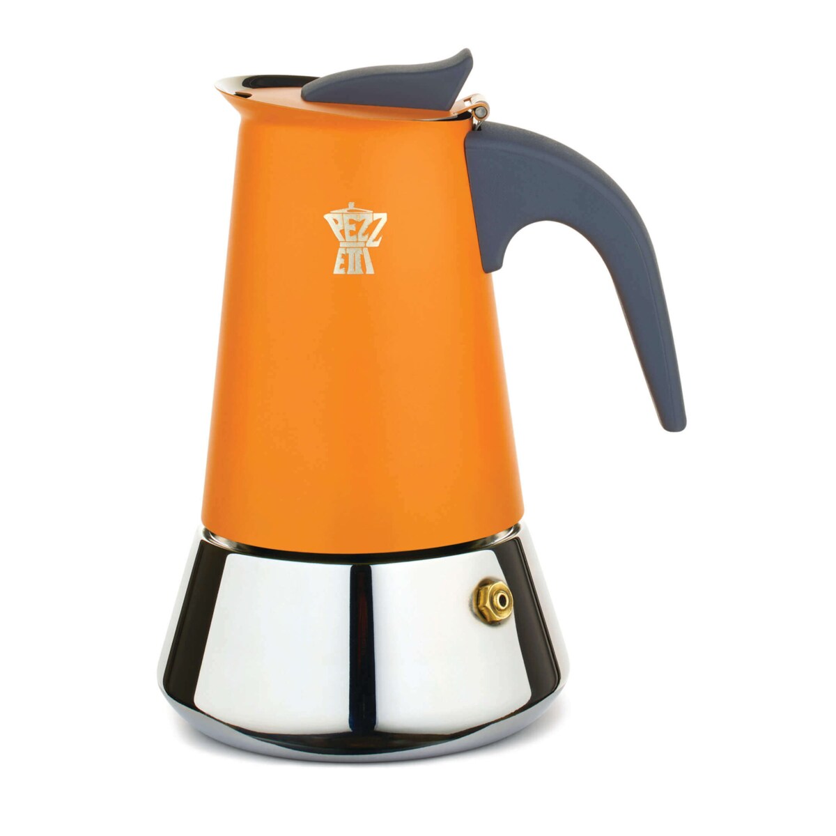 PEZZETTI STEELEXPRESS Emaliowana kawiarka stalowa (2 filiżanki) - Pomarańczowy