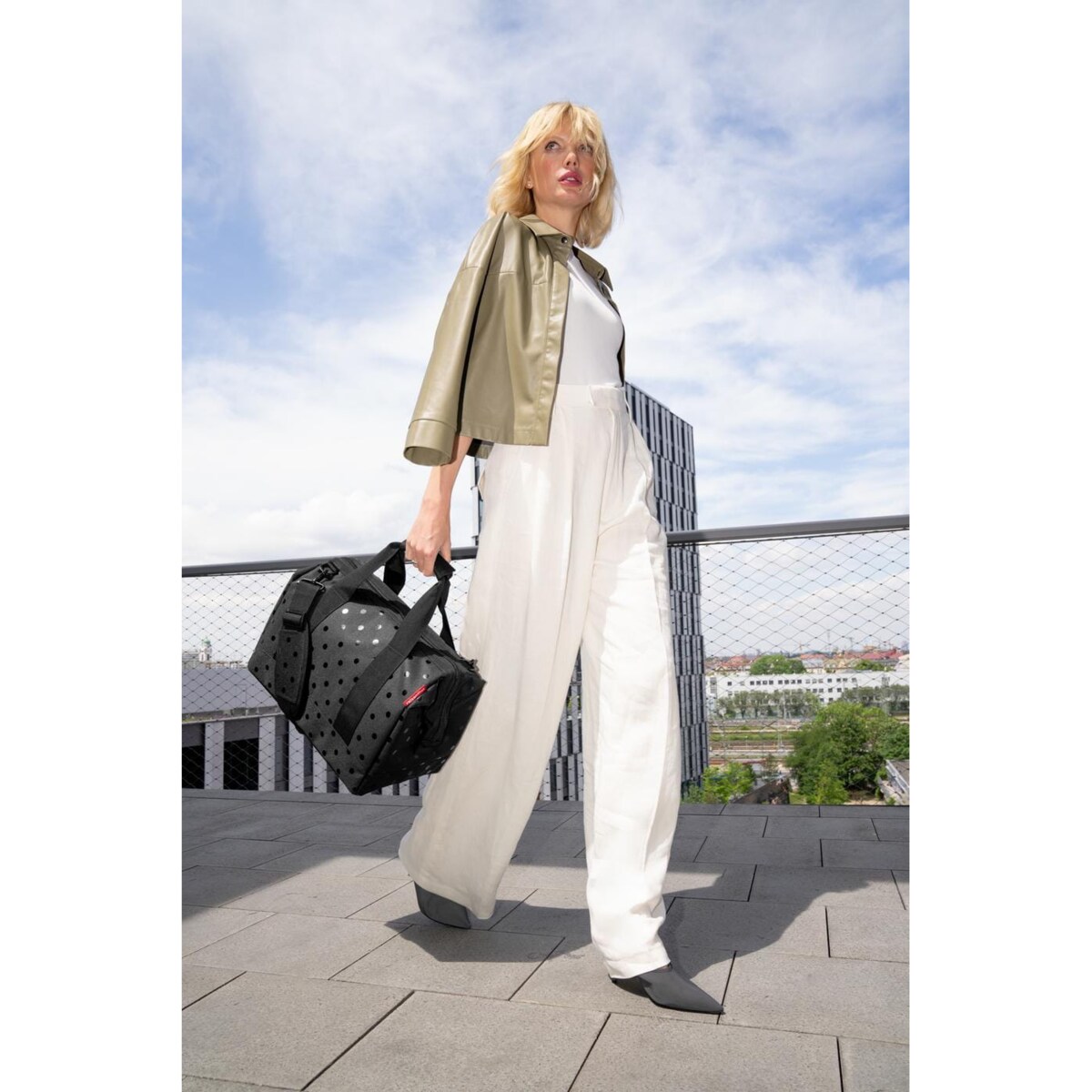 Torba ALLROUNDER M, glossy dots black