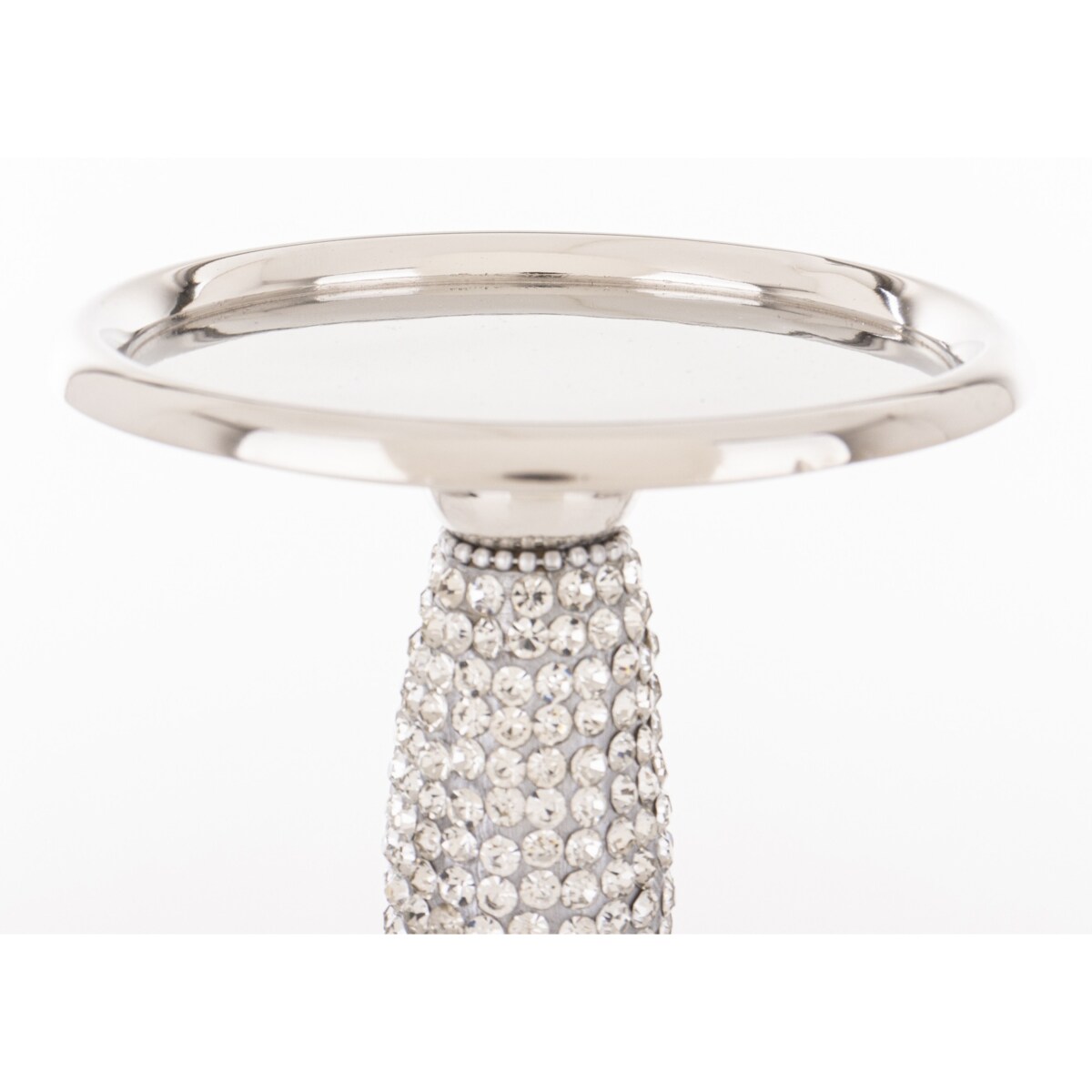 Świecznik srebrny kolumnowy KOLERE 26x10 cm tall