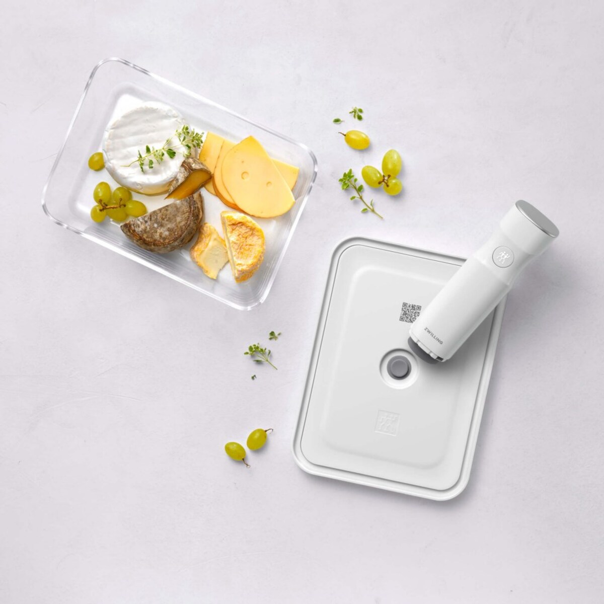 Szklany pojemnik do przechowywania Zwilling Fresh & Save - 2 ltr, Szary