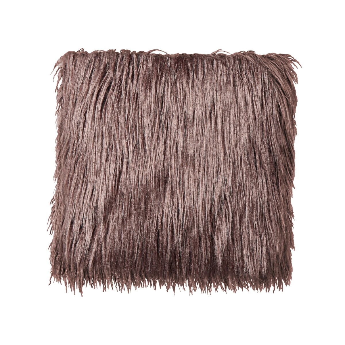 2 poduszki dekoracyjne włochacze 45 x 45 cm brązowe COROKIA