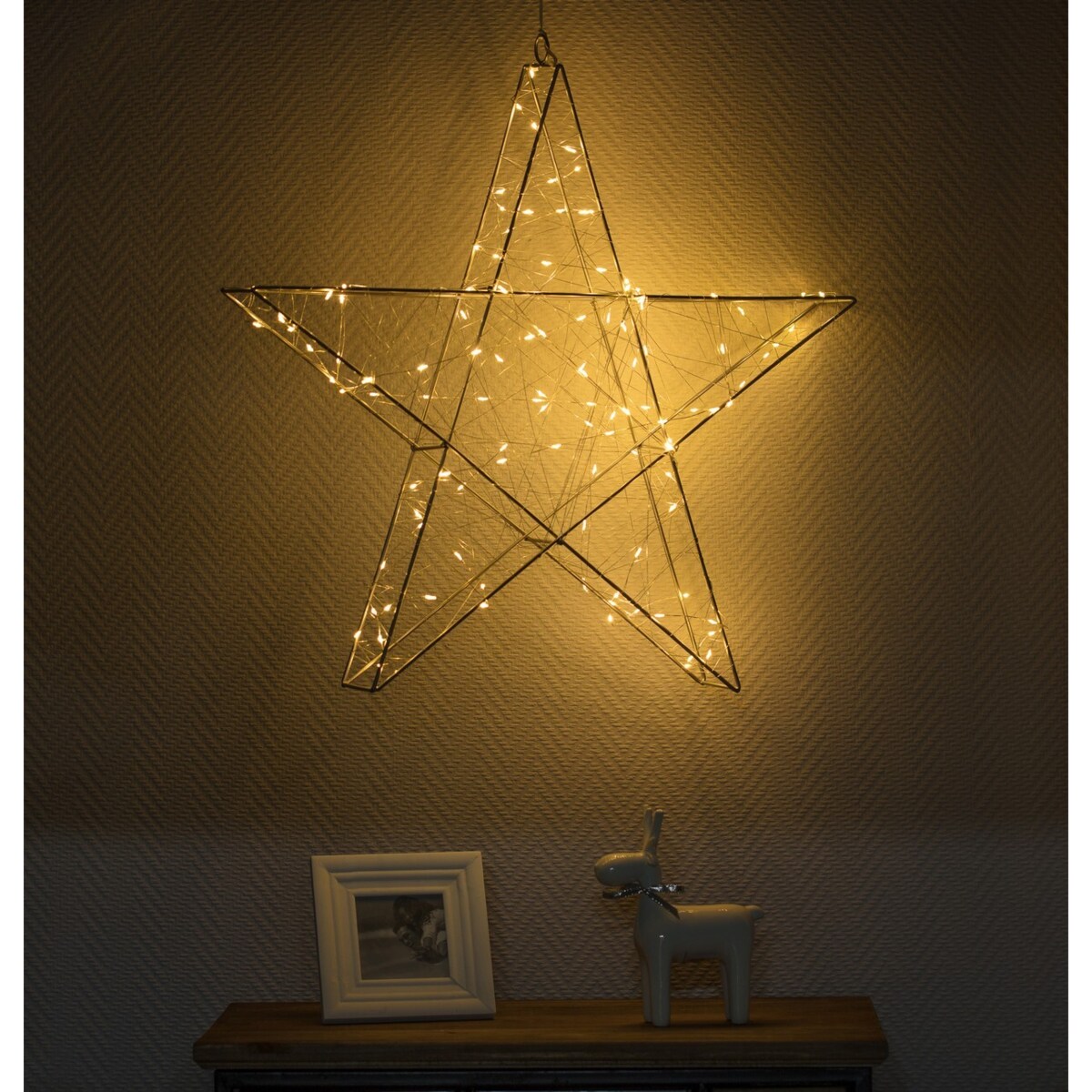 Dekoracja Shining Star 58cm boże narodzenie, święta, świąteczne, , 58 x 8 x 58 cm