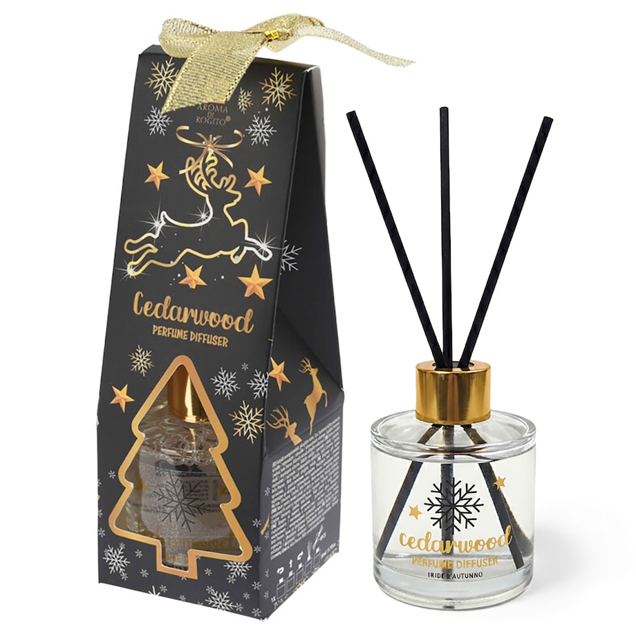 Patyczki Zapachowe Dyfuzor Zapach Świąteczny Odświeżacz Powietrza 50 Ml Choinka Drewno Cedrowe