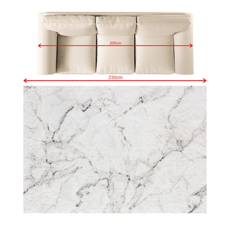 Dywan Calvado pearl/black 160x230 cm, 160x230 cm