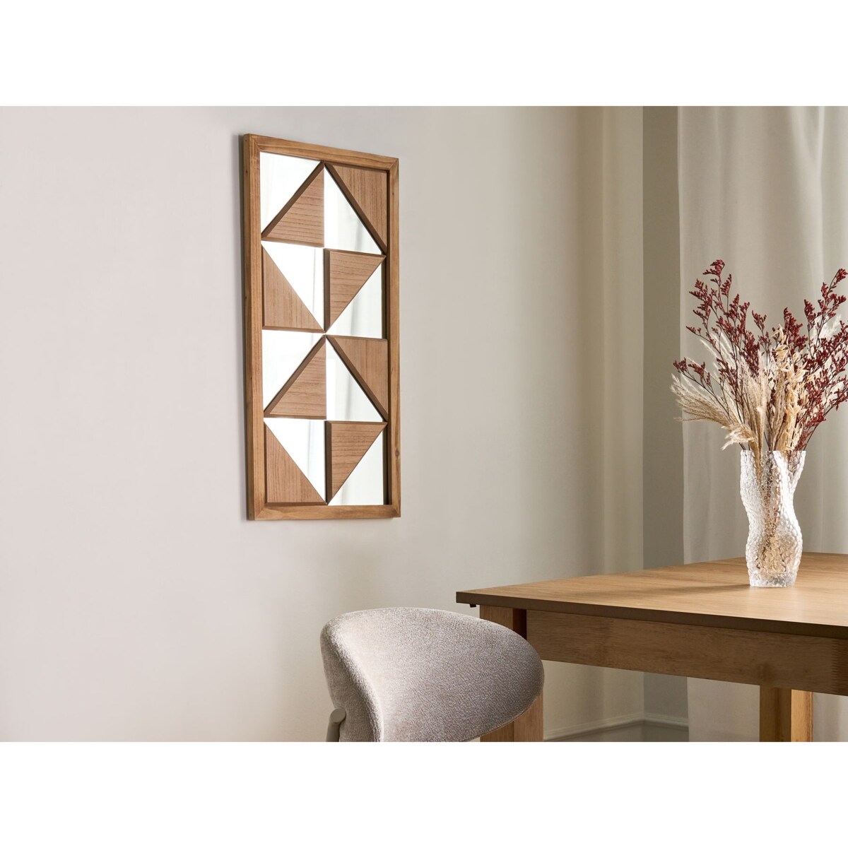 Dekoracja ścienna HIESVILLE Drewno jodłowe 75 cm Jasnobrązowy