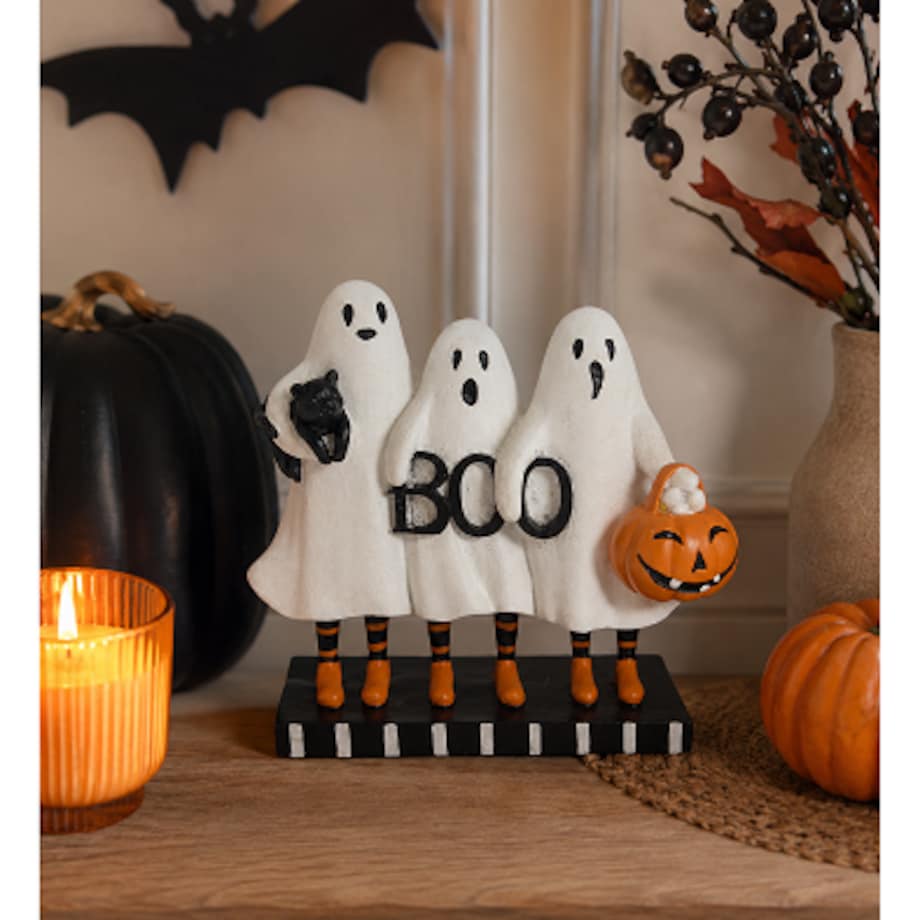 Dekoracja Halloween - zabawa duszków 19x20x9 cm TRIO BOO