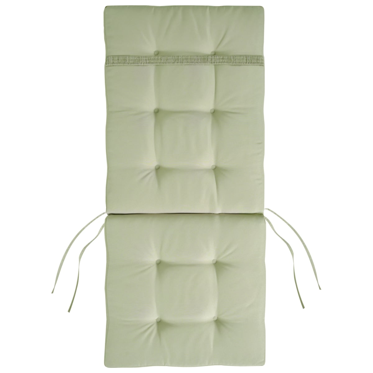 Zestaw 2 krzeseł ogrodowych z poduszkami MAUI PREMIUM Drewno akacjowe Jasnozielony