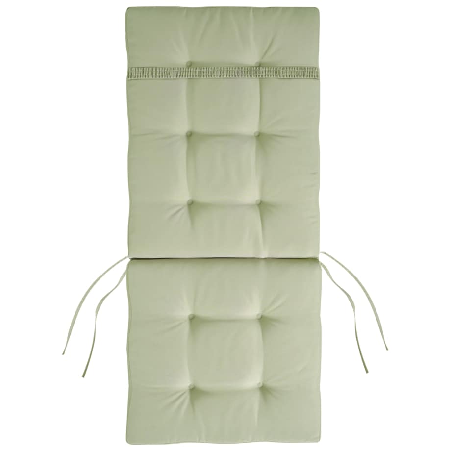 Zestaw 2 krzeseł ogrodowych z poduszkami MAUI PREMIUM Drewno akacjowe Jasnozielony