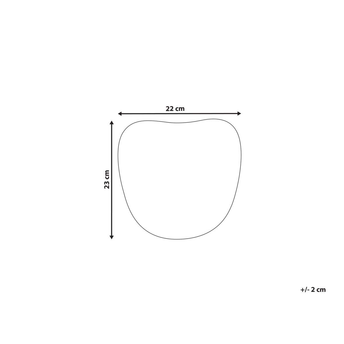 Dekoracja ścienna Twarz KATSINA Drewno mango 22 cm Czerwony