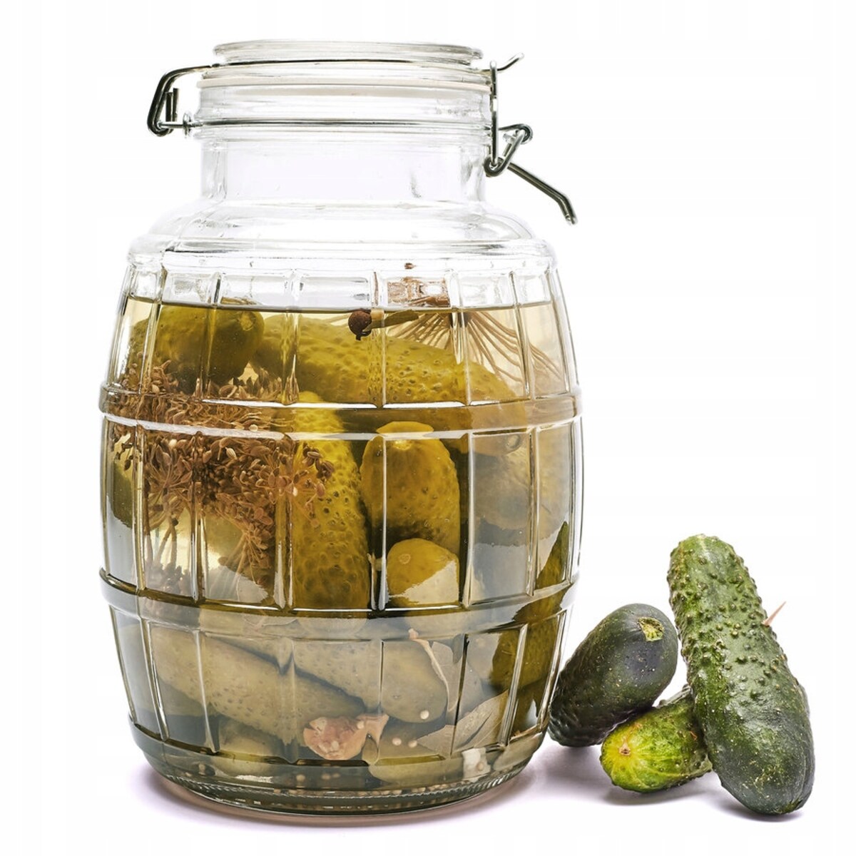 2,8 L beczka słoik na ogórki weki przetwory jedzenie kapusta soki szklany