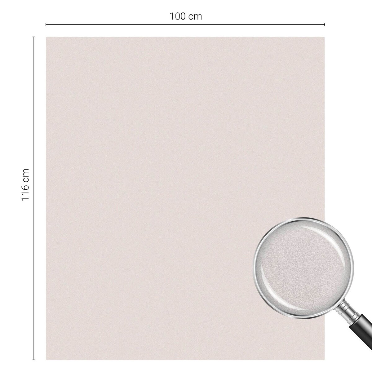 Okleina na okno dekoracyjna - Beżowy odcień minimalistyczna elegancja - 100x116 cm