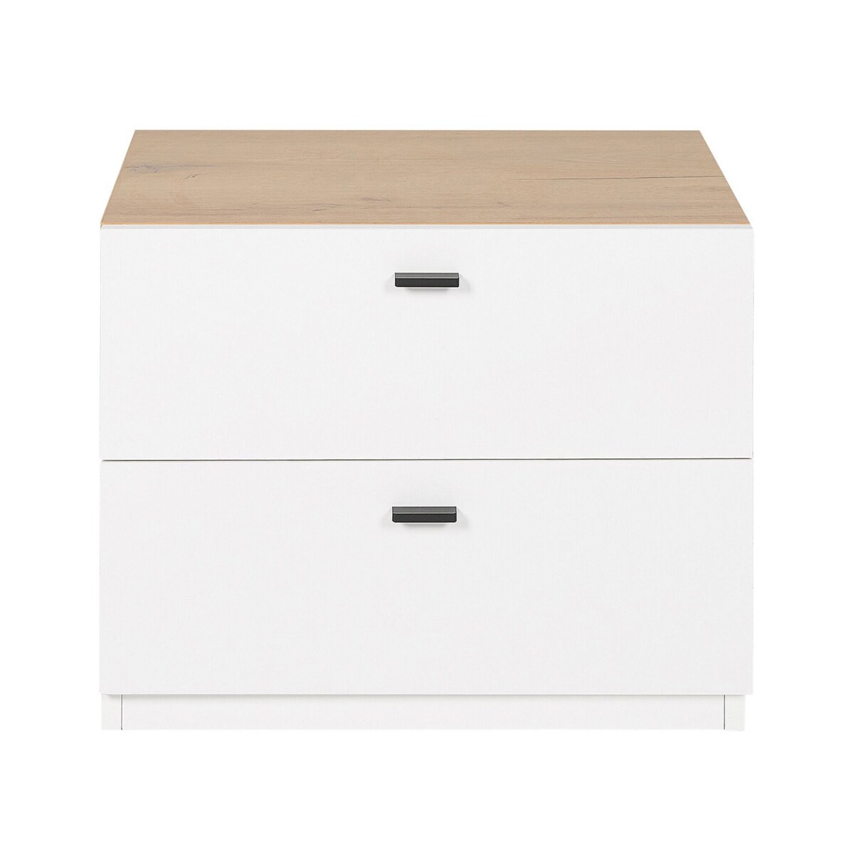 Szafka nocna 2 szuflady Biały EDISON