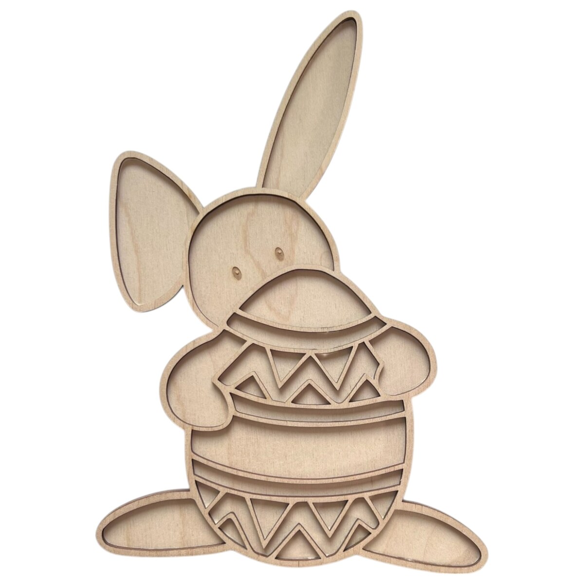 Sensoryczna wysypywanka wielkanocna ZAJĄCZEK drewniana