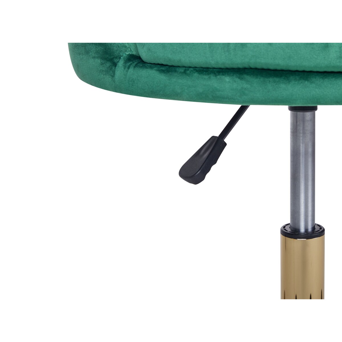 Krzesło biurowe regulowane welurowe zielone MONTICELLO II