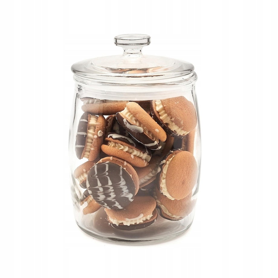 Słoik szklany z uszczelką 2 L na suszone owoce ciastka mąkę makaron ogórki