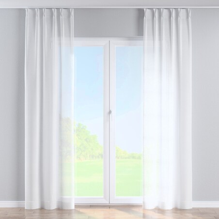 Zasłona na haczykach flex podwójnych 130x245 prześwitujący ecru