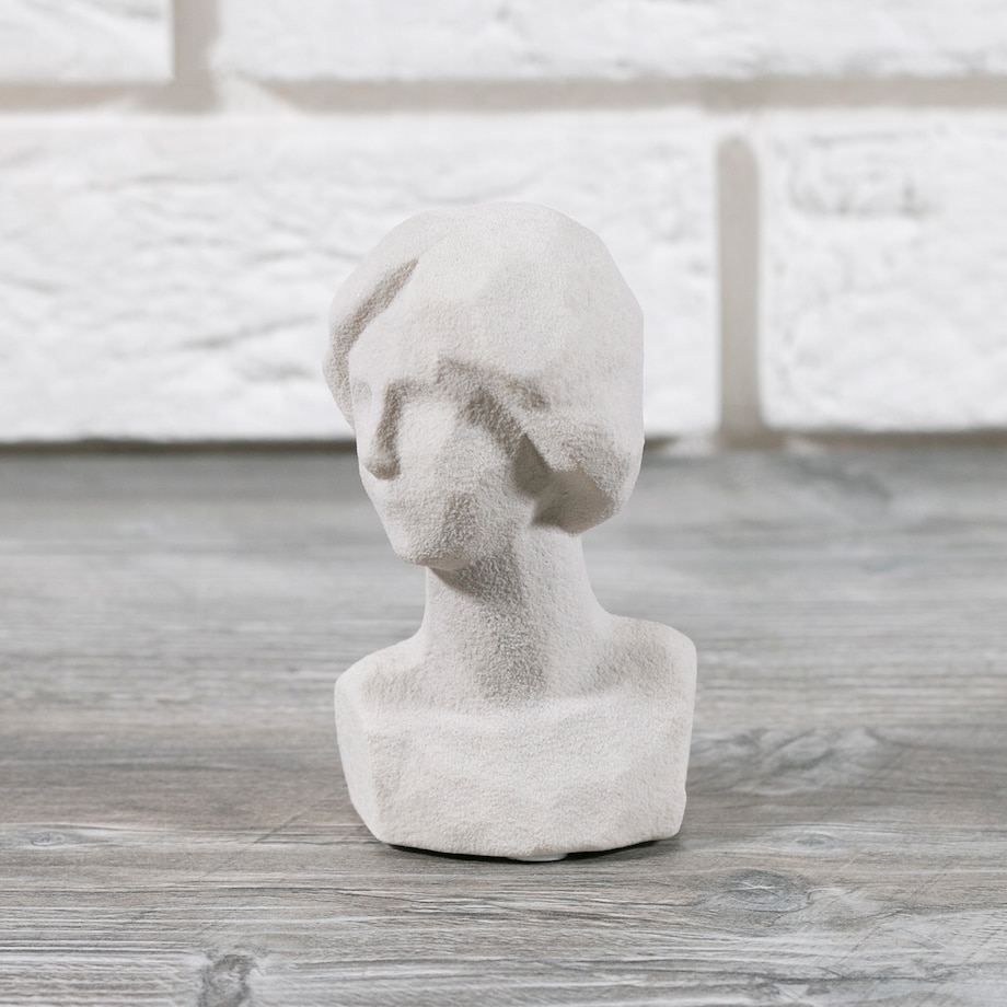 FIGURKA GŁOWA mężczyzna PORCELANOWA