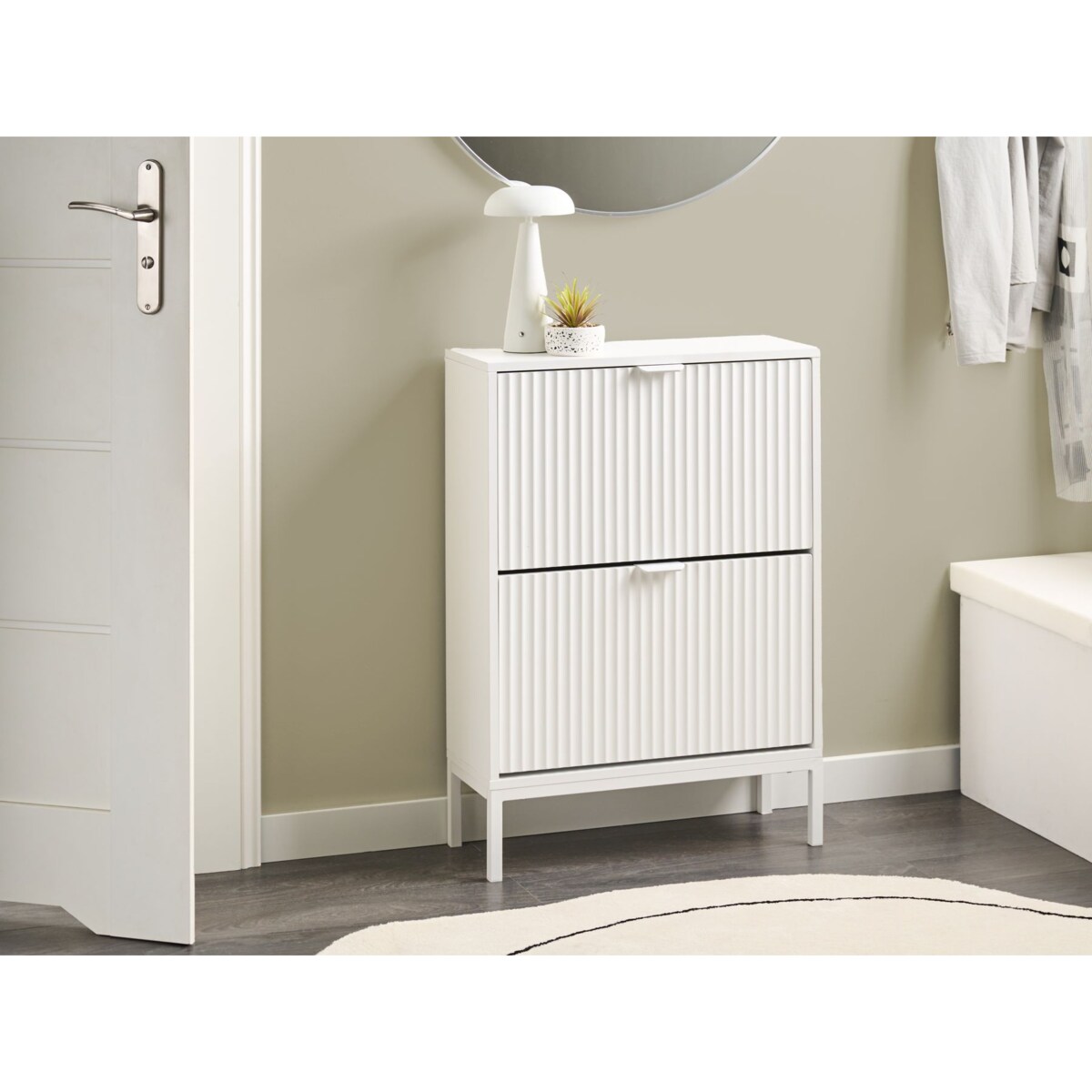 Szafka na buty ADELAIDE Biały