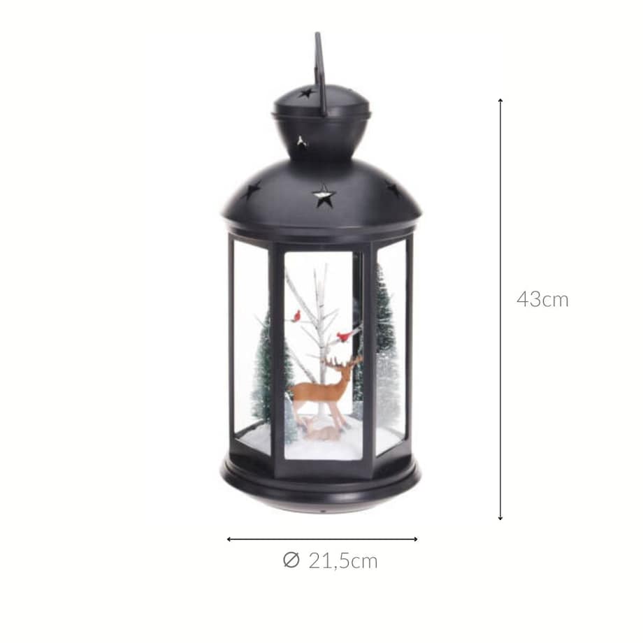 Lampion ze scenką śwąteczną, 43 cm