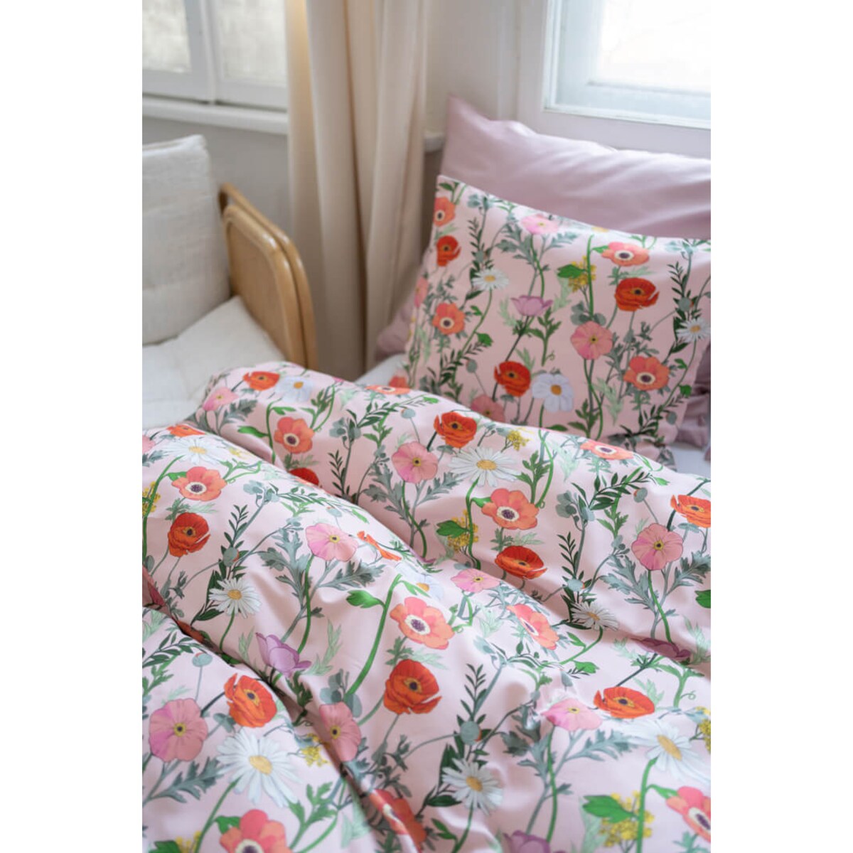 Pościel Makowa polana 220x200 + 2x 50x60 cm