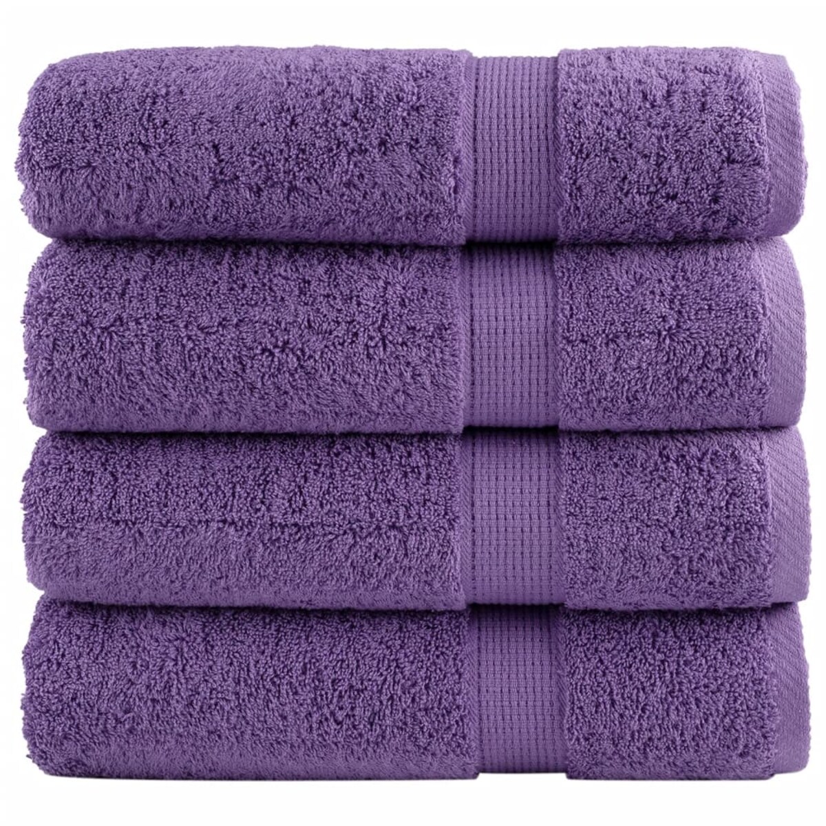 vidaXL Ręczniki premium SOLUND, 4 szt., 100x150 cm, 600 g/cm²