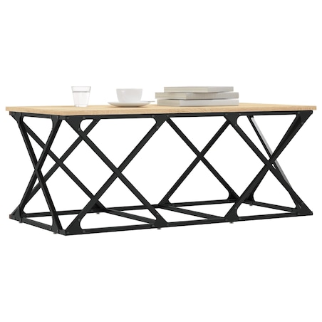 vidaXL Stolik kawowy, dąb sonoma, 100x49x40cm, materiał drewnopochodny