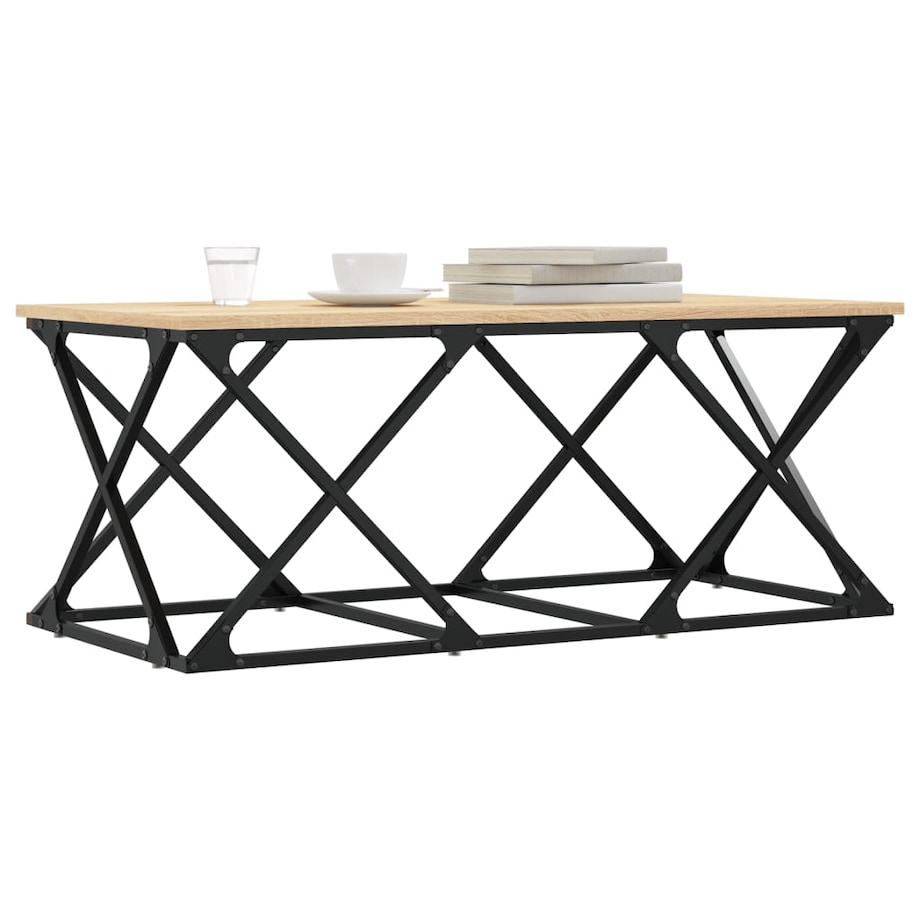 vidaXL Stolik kawowy, dąb sonoma, 100x49x40cm, materiał drewnopochodny