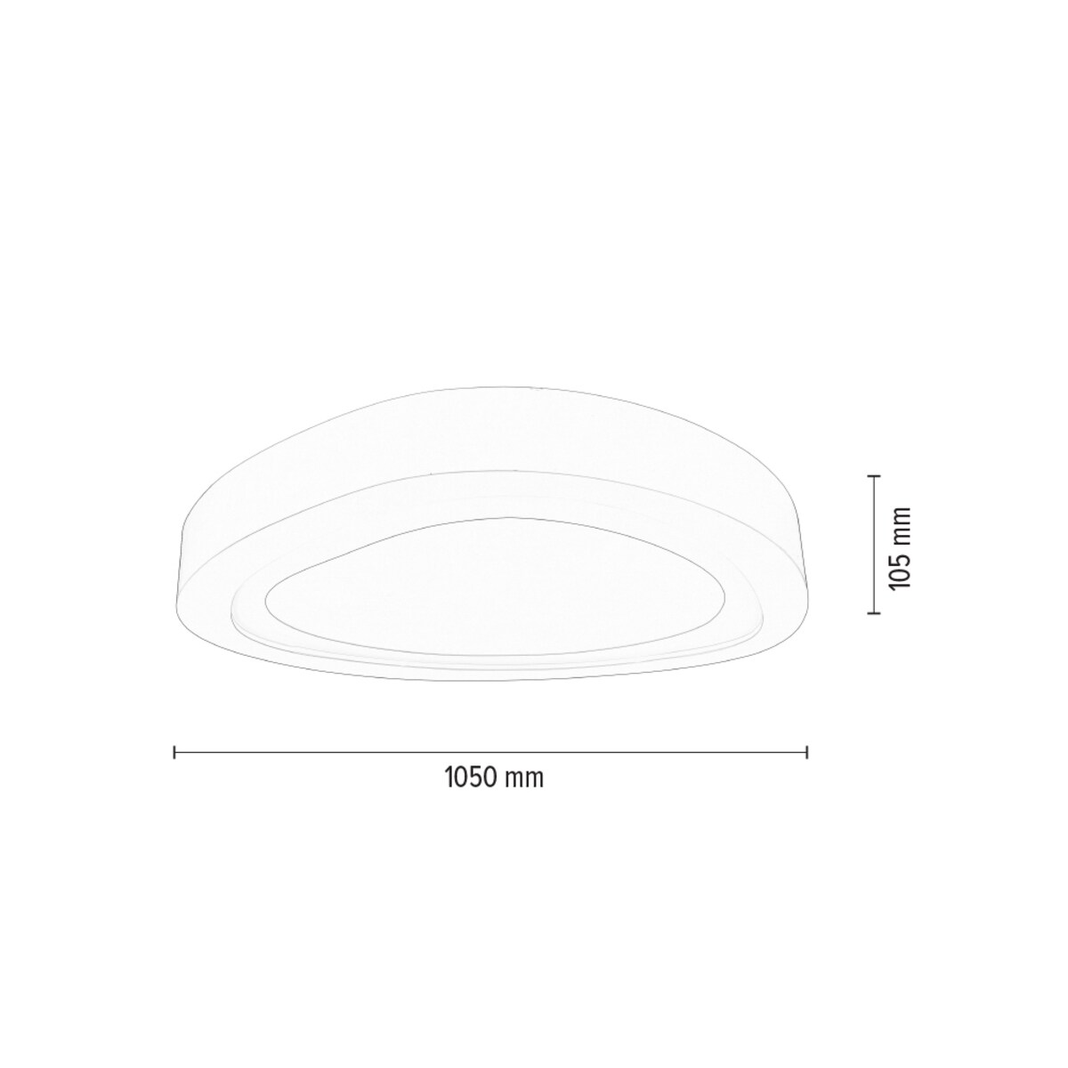 Lampa Sufitowa BRITOP Lighting 1xLED 96W Biały, Minimalistyczny Design od Polskiego Producenta, 1 szt.