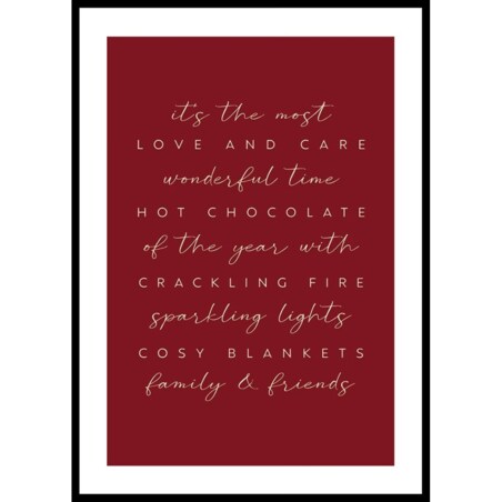 Poster Story, Plakat, Obraz - The Most Wonderful Time, wymiary 30 x 42 cm