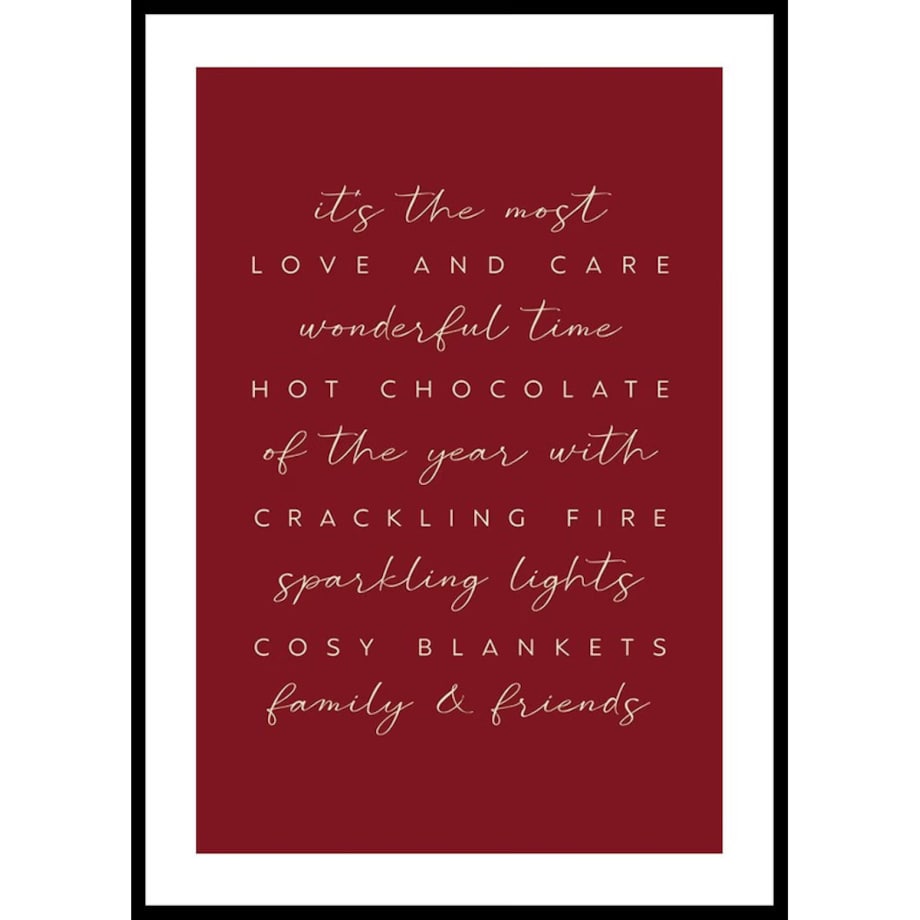 Poster Story, Plakat, Obraz - The Most Wonderful Time, wymiary 30 x 42 cm