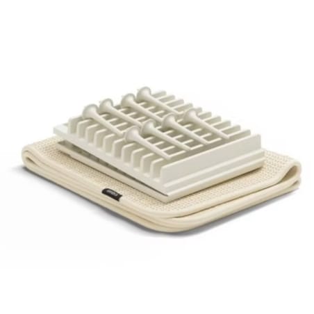 Mata do suszenia naczyń kremowa Udry Peg, 47 x 17 x 9 cm, Umbra