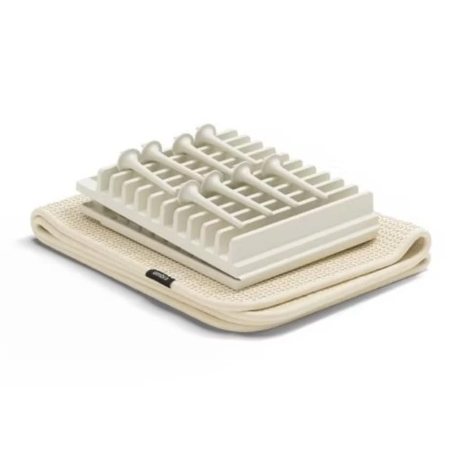 Mata do suszenia naczyń kremowa Udry Peg, 47 x 17 x 9 cm, Umbra