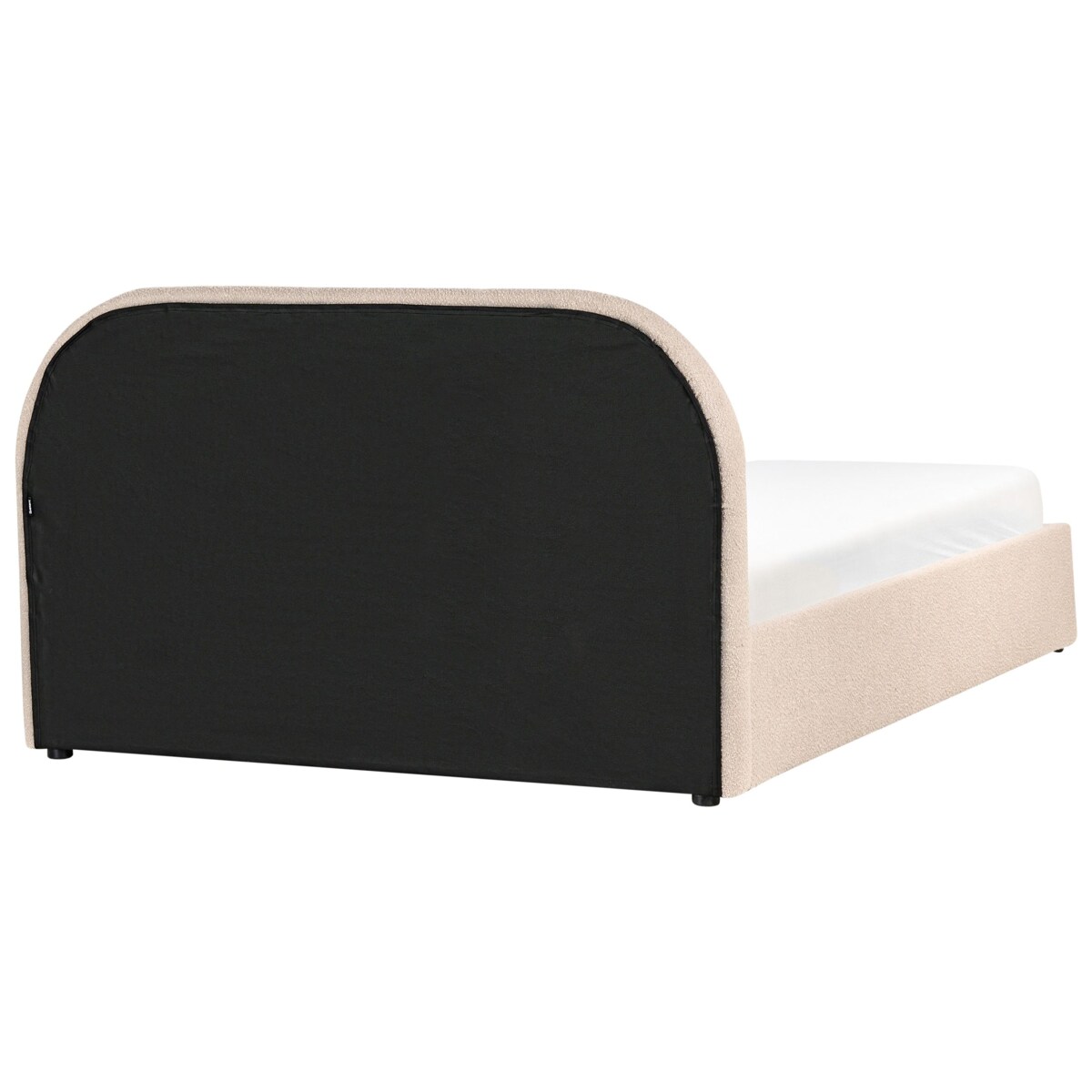 Łóżko z pojemnikiem Boucle QUILLIEN 140 x 200 cm Beżowy