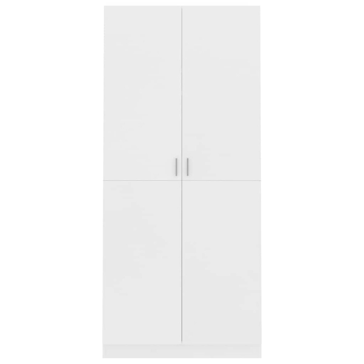 vidaXL Szafa, biała, 90x52x200 cm, materiał drewnopochodny