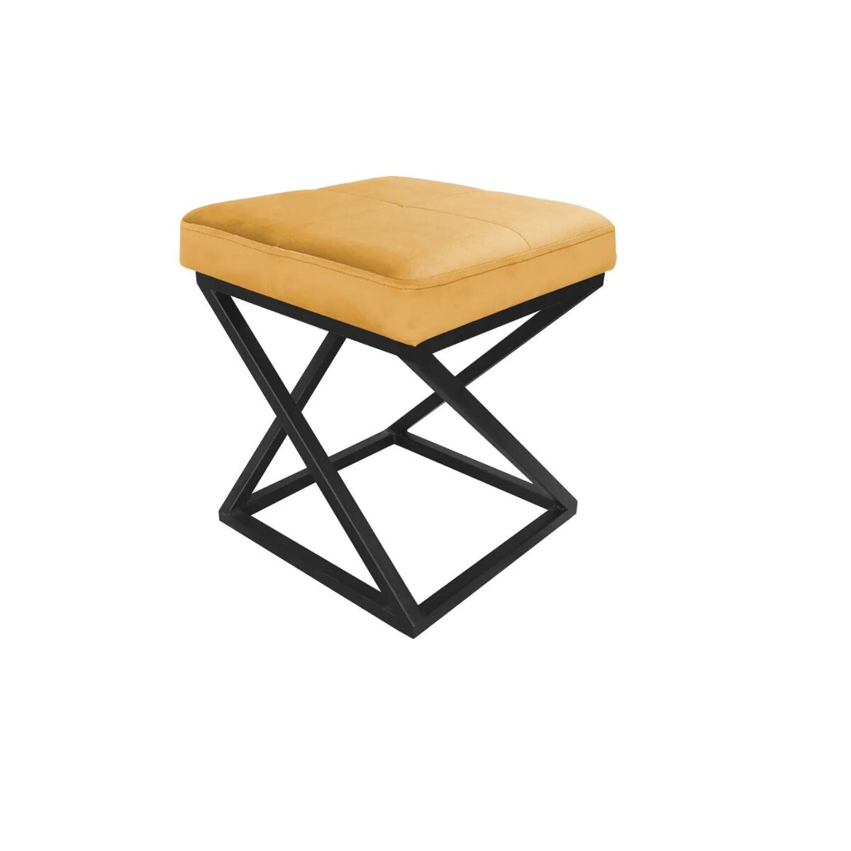 Pufa ZAZU 2 MG VELVET musztardowa/curry